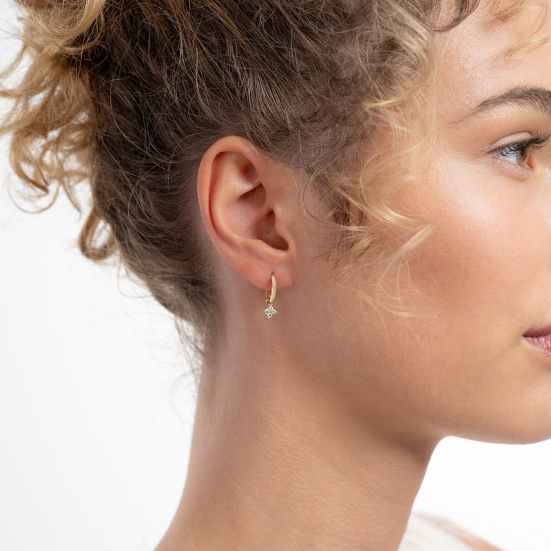 Isabel Bernard Le Marais Audrey 14 Karaat Gouden Oorringen met Zirkonia Steen IB360289-zoom-