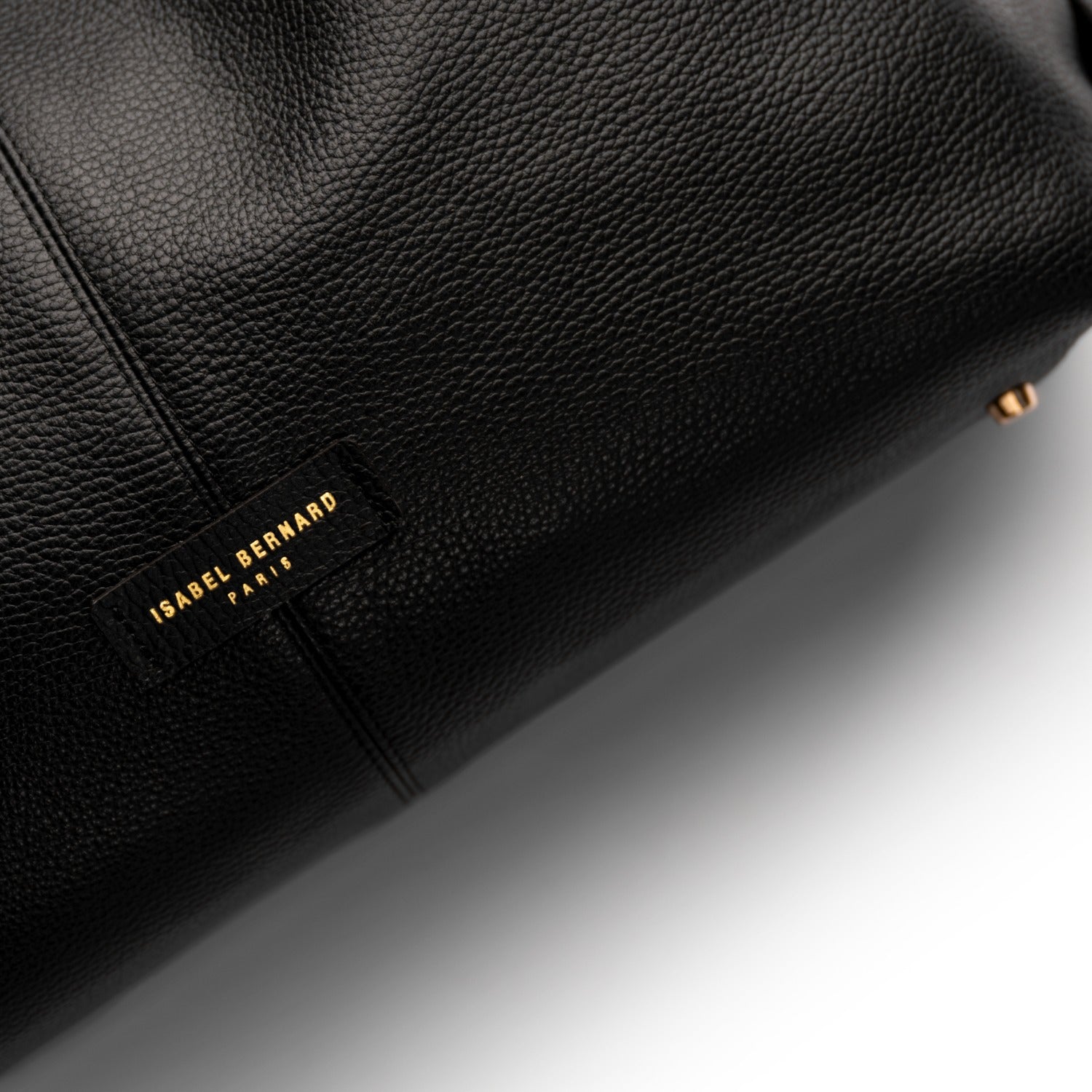 Isabel Bernard Honoré Grace black calfskin leather shoulder bag IB25093-001