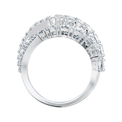 Swarovski Twist Silver Ring 5584650
