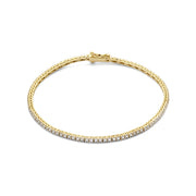Isabel Bernard De la Paix Madeline 14 Karaat Gouden Tennis Armband | Diamant 1.08 ct | IBD320005