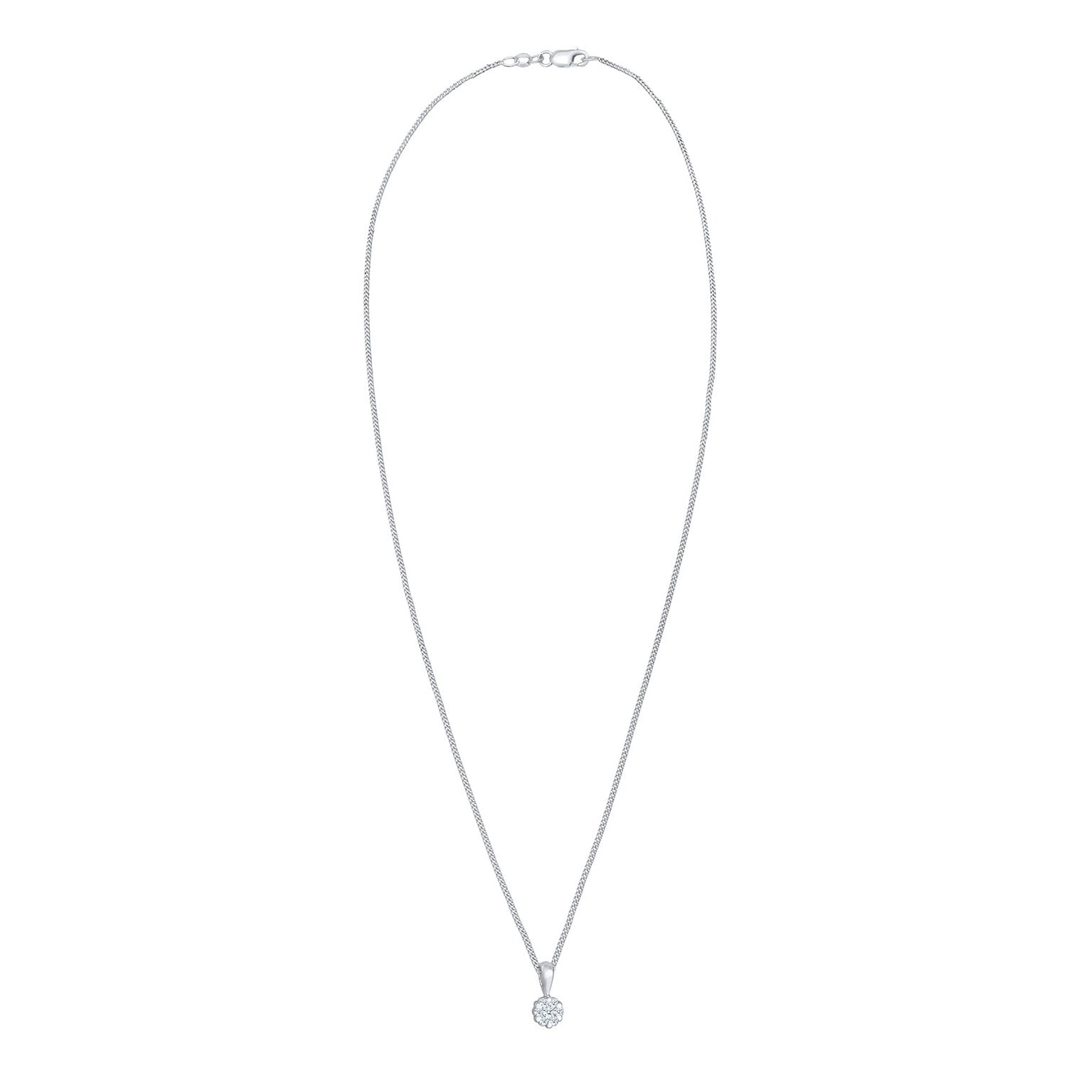 Elli 925 Sterling Silver Necklace with Diamond (0.12 ct) 2004-BF-0007597-001