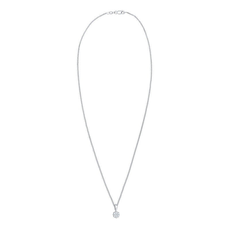 Elli 925 Sterling Silver Necklace with Diamond (0.12 ct) 2004-BF-0007597-001-zoom-