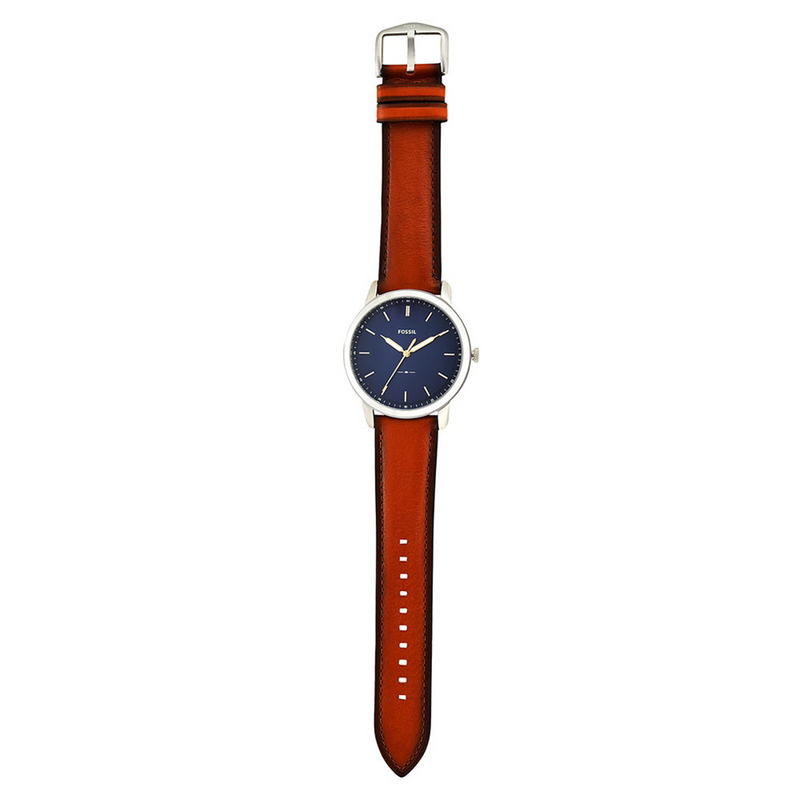 Fossil The Minimalist Silver and Blue Men's Watch FS5304-zoom-