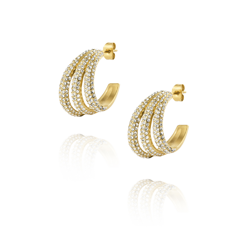 Mockberg Kenza Gold Plated Aurelia Earrings MB1849-zoom-