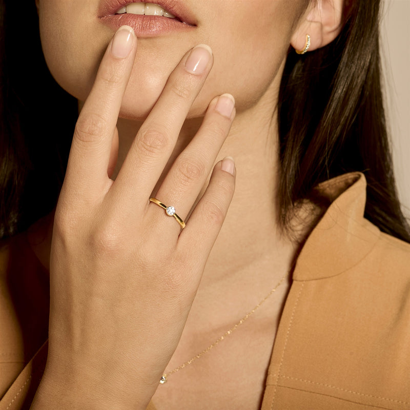 Blush Diamonds 14k Gouden Ring Met Diamant 1653BDI/56-zoom-