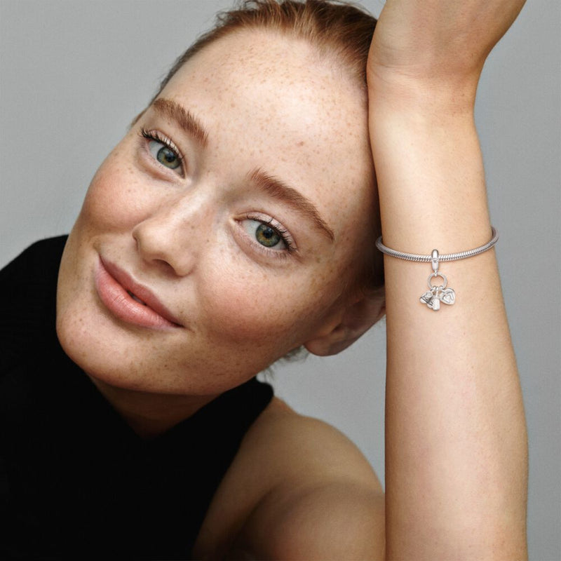 Pandora People 925 Sterling Silver Baby Bottle en Shoes Hangende Bedel 798106CZ-zoom-