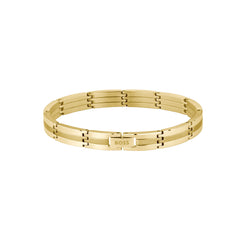 Hugo Boss Stainless Steel Gold-coloured Men's Chain bracelet HBJ1580805