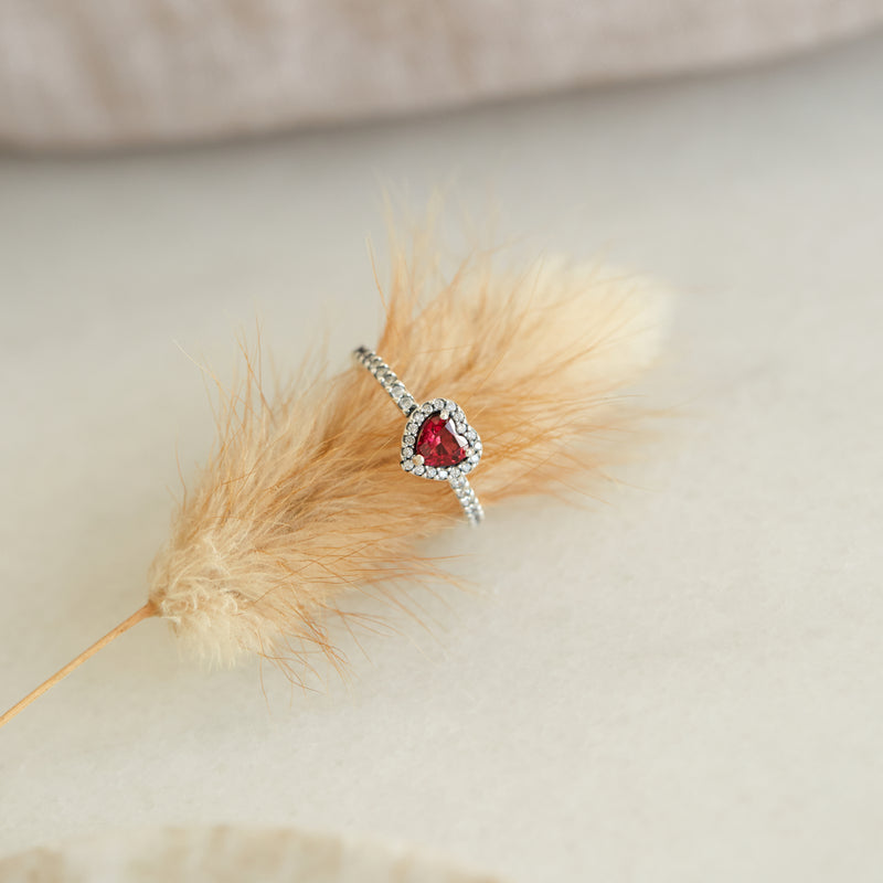 Pandora Timeless 925 Sterling Silver Heart Ring 198421C02-50-zoom-