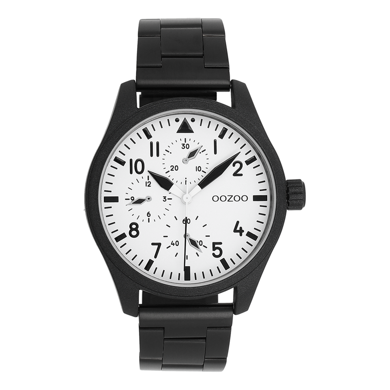 OOZOO Timepieces Zwart en Wit Herenhorloge C11508-zoom-