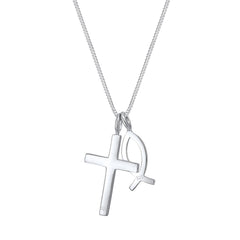 Elli 925 Sterling Silver Link Chain Necklace 2004-BF-0007705-002