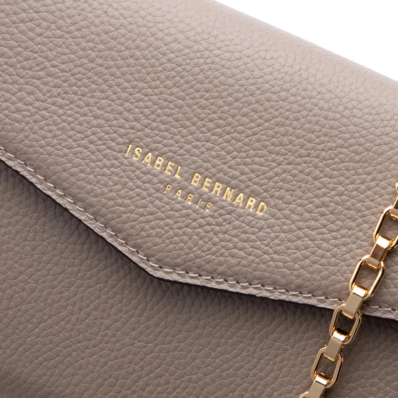 Isabel Bernard Honoré Lina Taupe Clutch Met Afneembare Schouderketting IB21135-078-zoom-