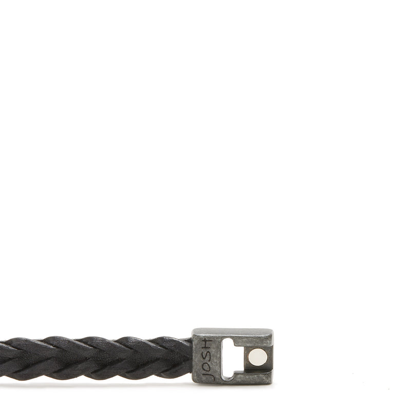 Josh Vintage Black Armband 24940-BRA-VB/BLACK/L-zoom-
