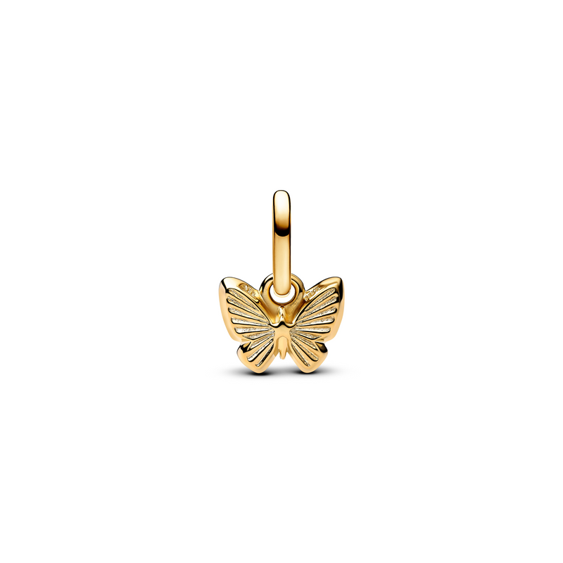 Pandora ME Gold Plated Blue Butterfly Mini Dangle Charm 763825C01-zoom-
