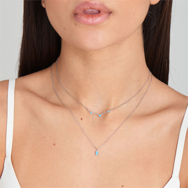Ania Haie Into The Blue 925 Sterling Zilveren Ketting 2002-AH-N033-03H-zoom-