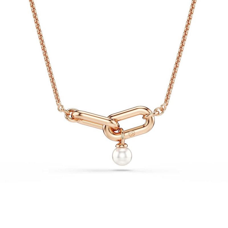 Swarovski Constella Rose Gold Coloured Necklace 5728589-zoom-