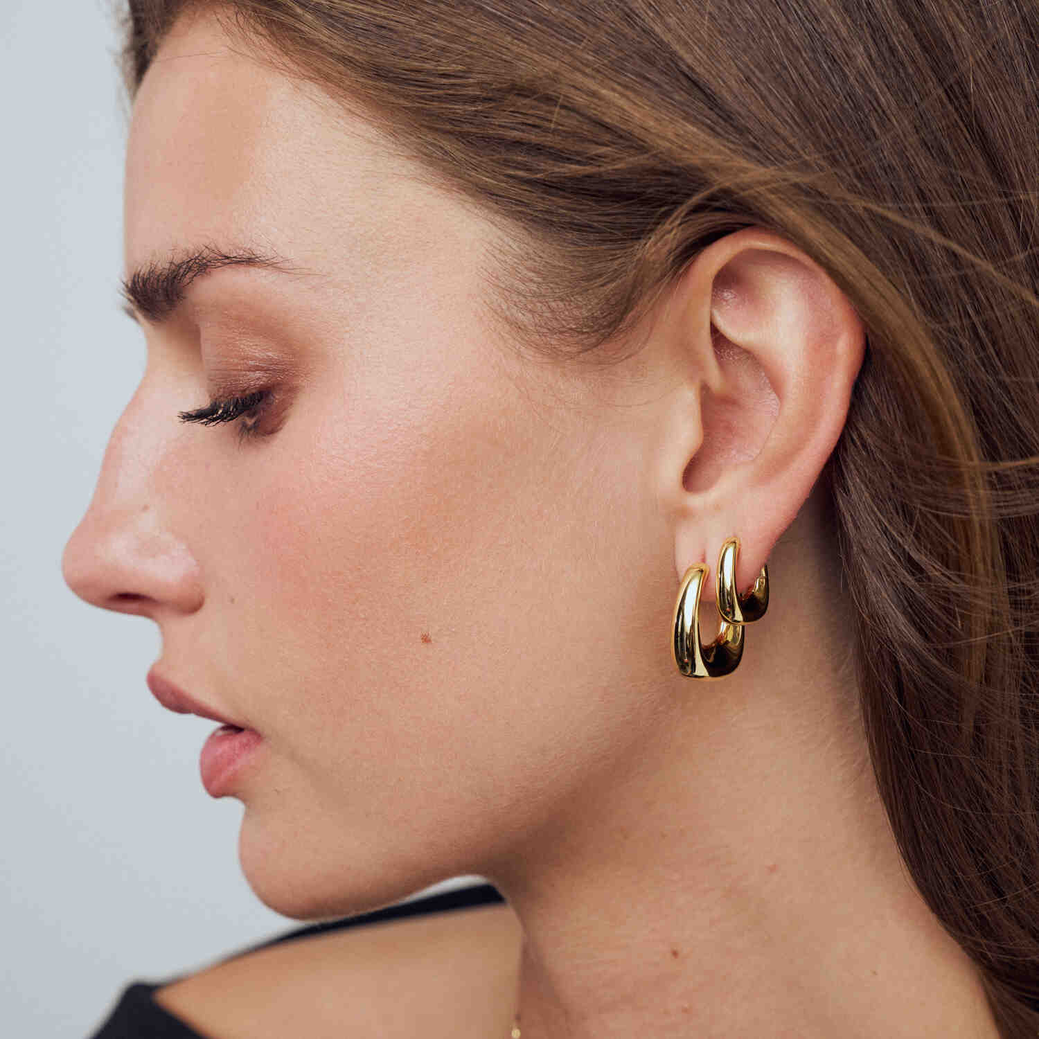 Sif Jakobs Gold Plated Borsa Pianura Piccolo Earrings SJ-E2620-YG