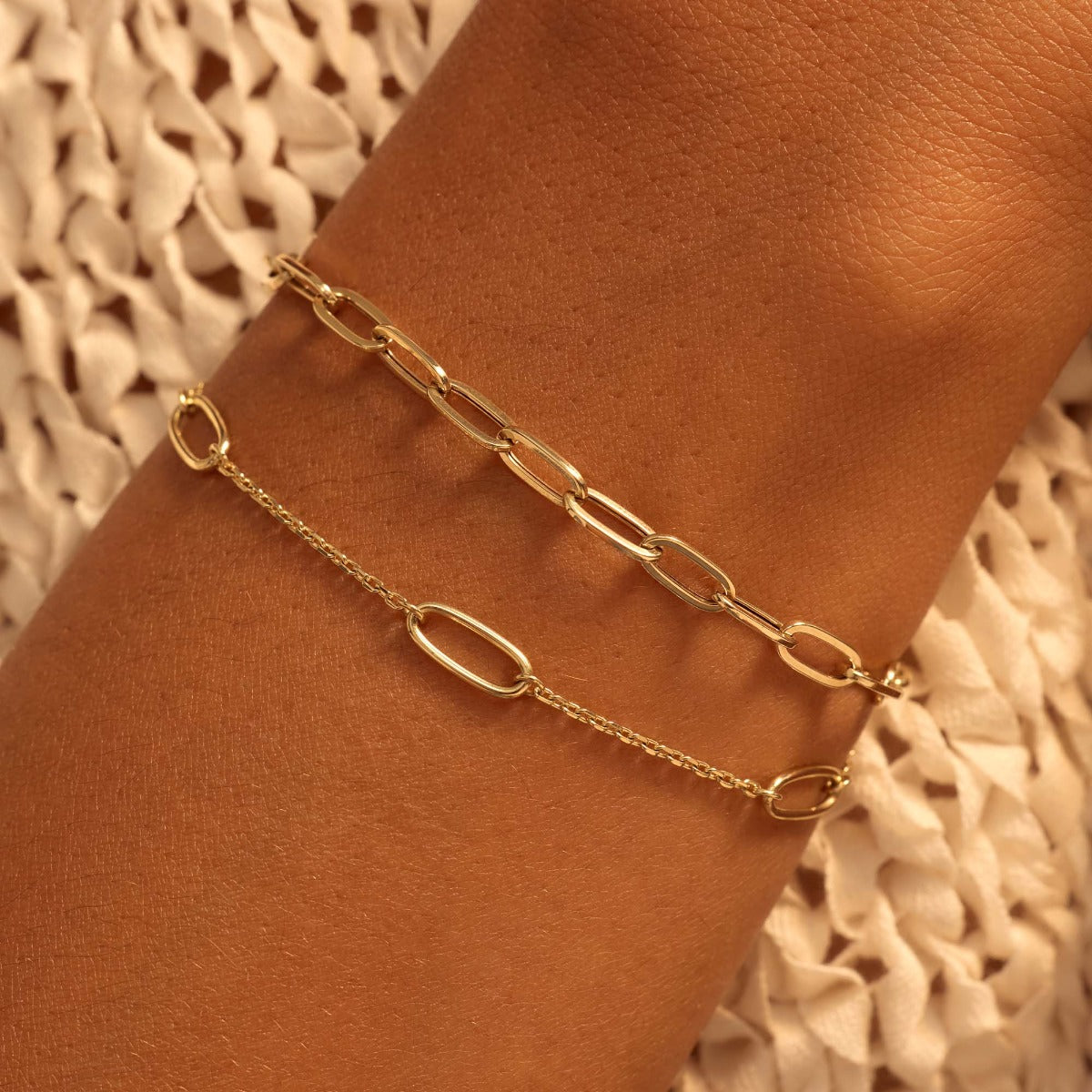 Beloro Jewels Della Spiga Elisa 9 Karat Gold Bracelet BO320040