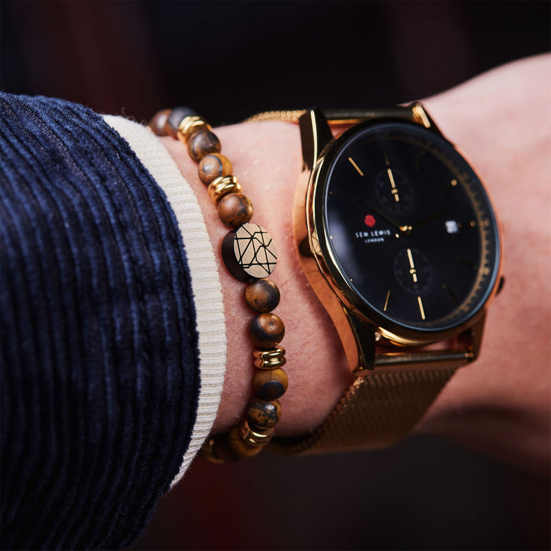 Sem Lewis 6mm Piccadilly South Kensington Armband SL220036 (Lengte: 20.00 cm)-zoom-