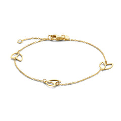 Isabel Bernard Cadeau d'Isabel 14 karat gold necklace and bracelet gift set IB90187
