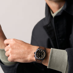 Fossil Machine Big Tic Round Black Dial Watch FS6165