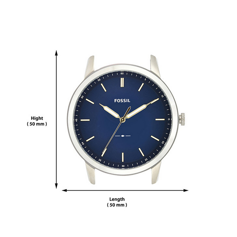 Fossil The Minimalist Silver and Blue Men's Watch FS5304-zoom-