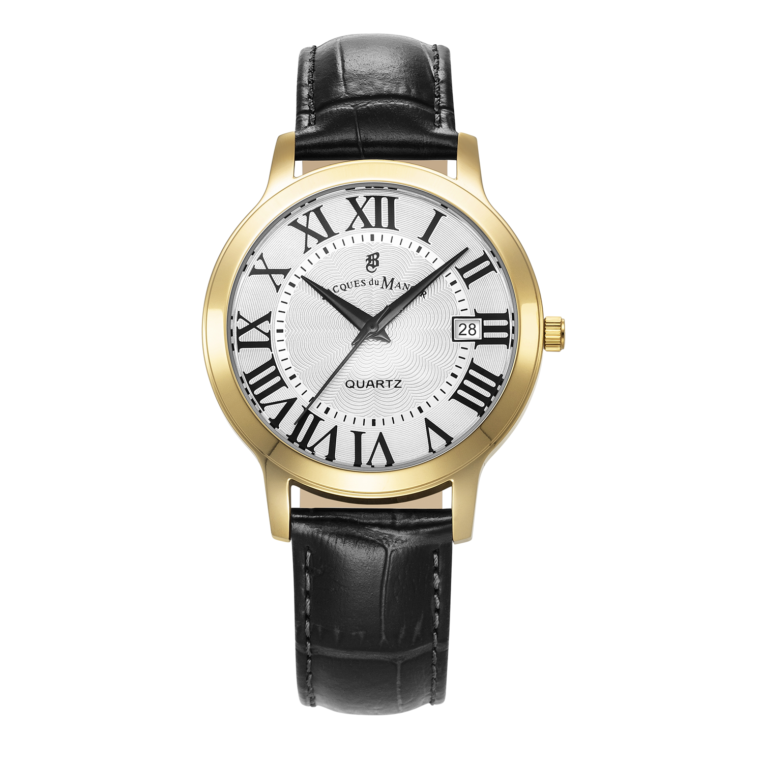Jacques Du Manoir Genesis Gents Silver Pattern Men's Watch JWG04805