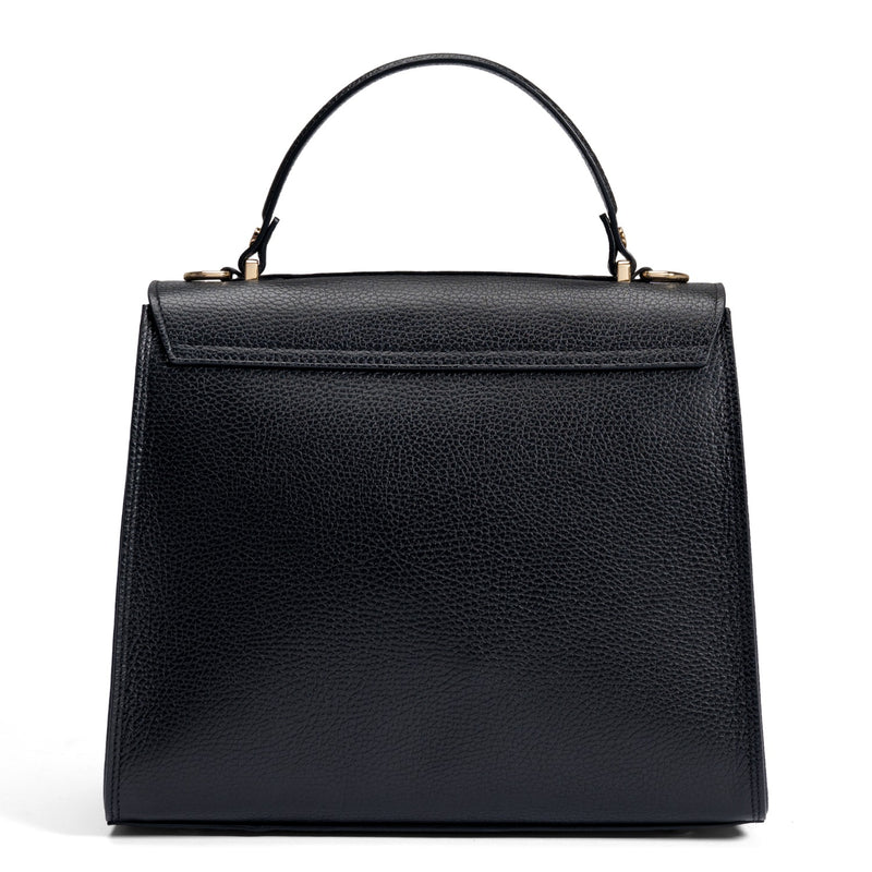 Femme Forte Simone Midi Zwarte Handtas van Kalfsleer IB21127-001-zoom-