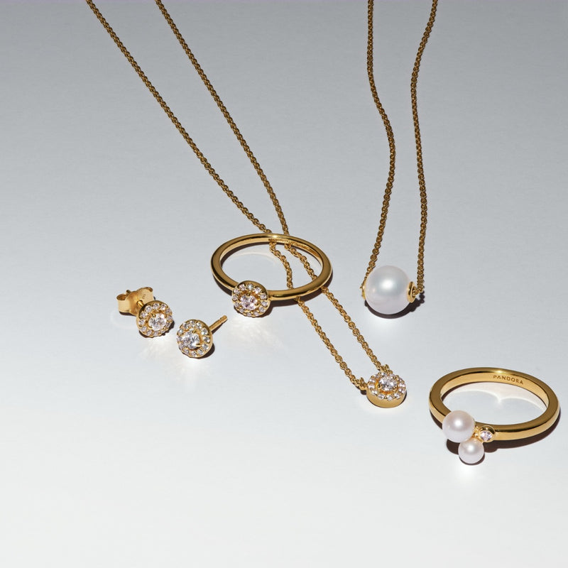 Pandora Timeless Gold Plated Ring 163554C01-54-zoom-