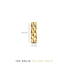 Isabel Bernard Rivoli Laura 14 Carat Golden Ear Studs IB360149