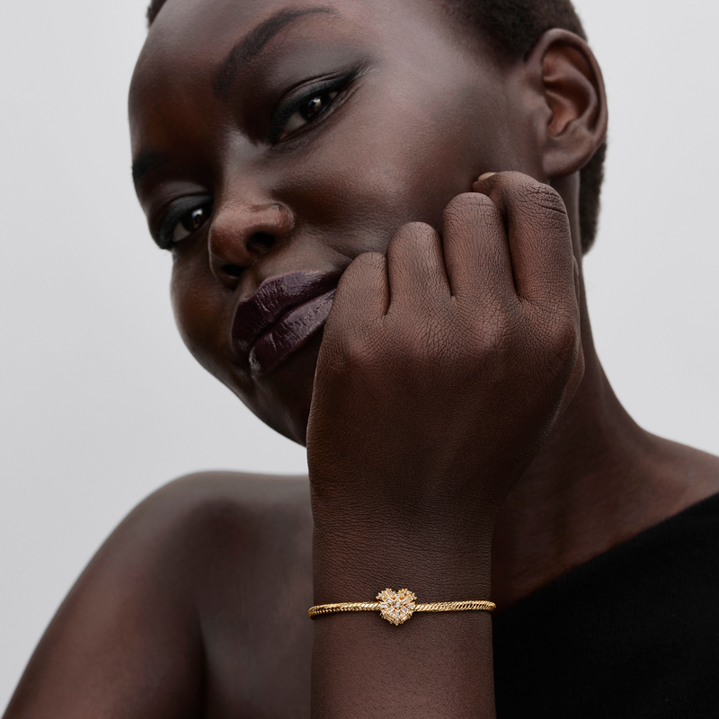 Pandora Moments Gold Plated Sparkling Heart Charm 764240C01-zoom-