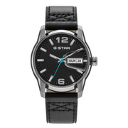 G-STAR Selvedge Zwart Leren Herenhorloge GSW.507.02