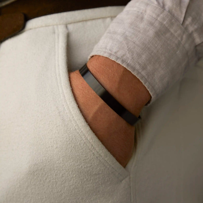 Mats Meier Annecy zwarte stalen armband MM320018-zoom-