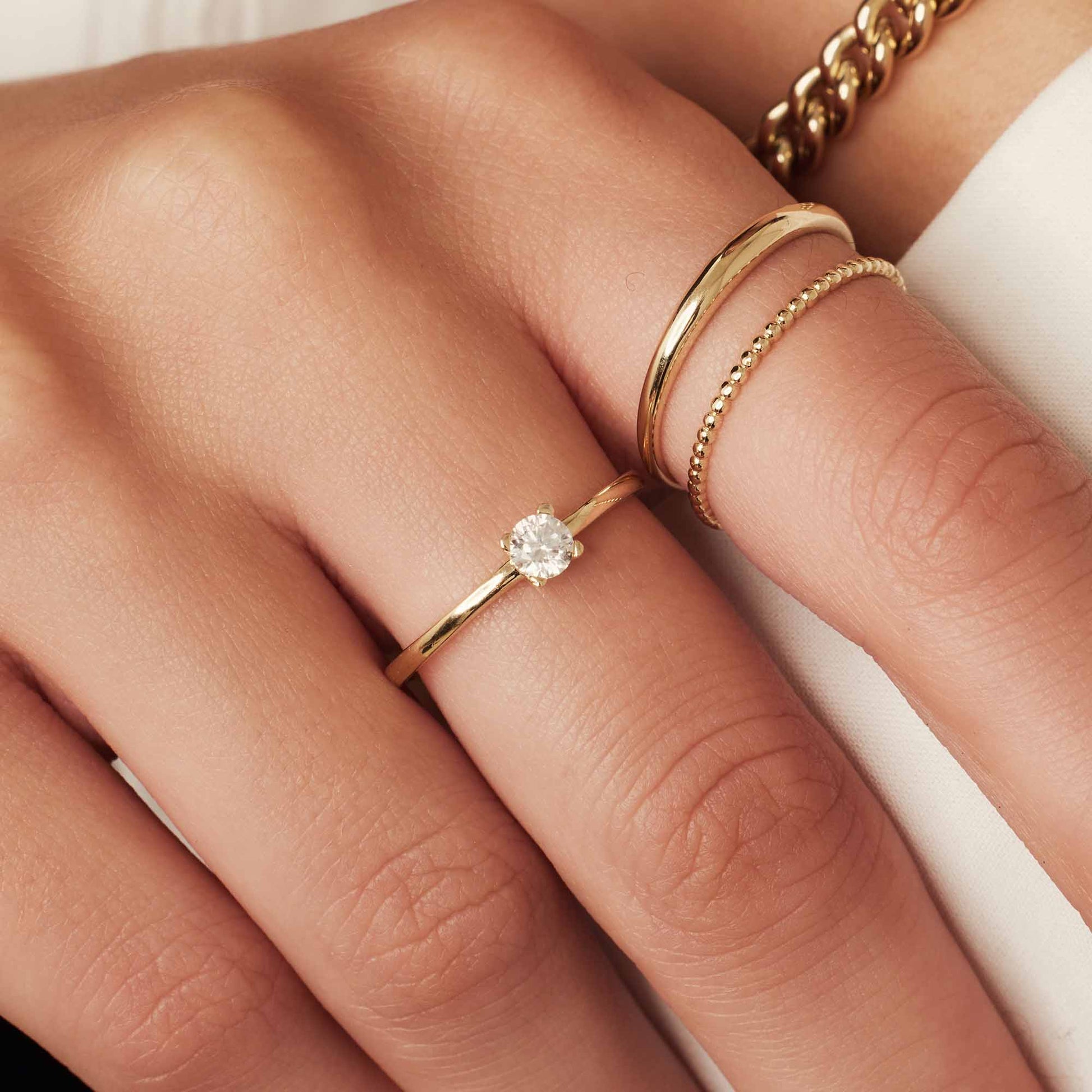 Isabel Bernard Le Marais Isidora 14 Karaat Gouden Ring IB330100-48