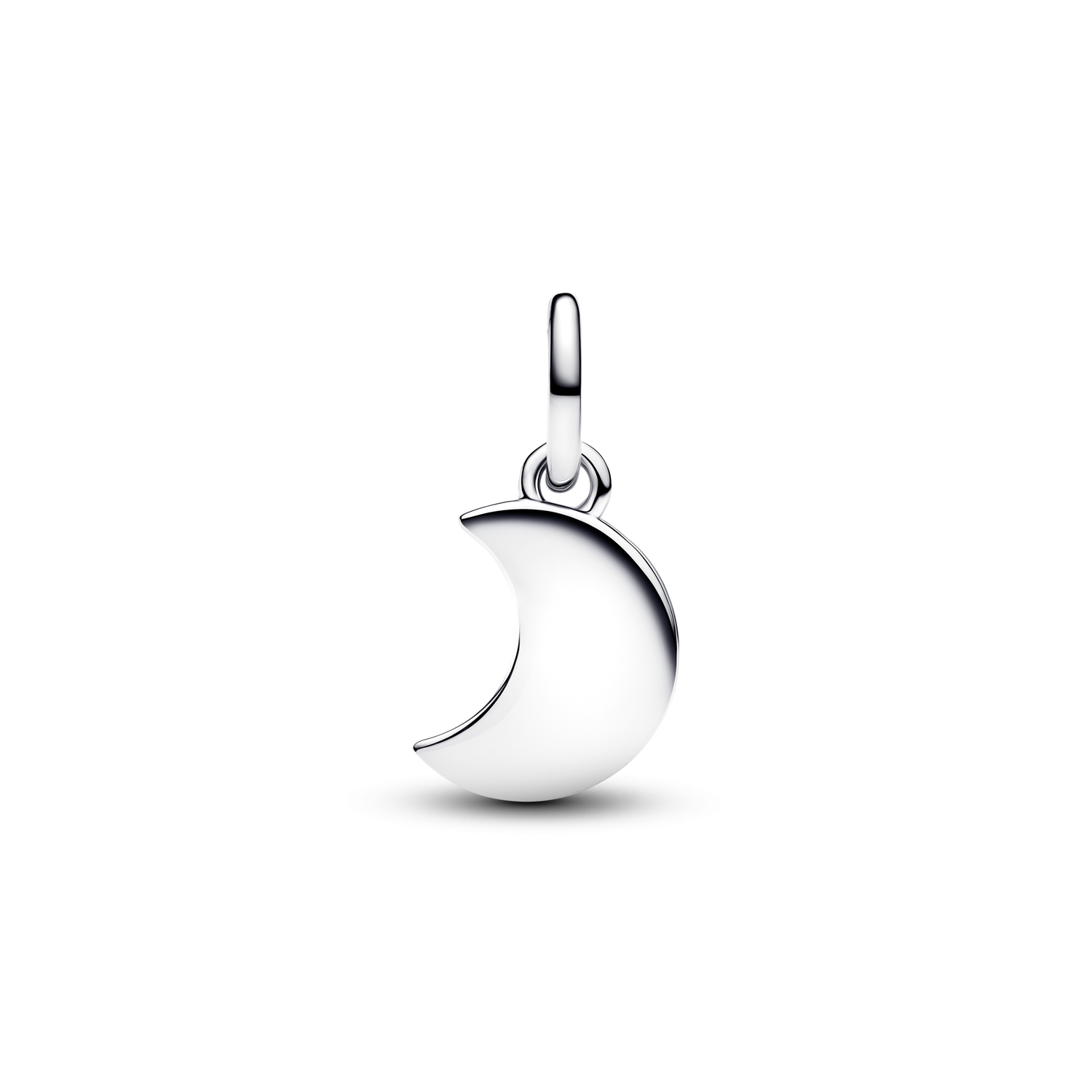 Pandora Moments 925 Sterling Silver Crescent Moon Double Dangle Charm 794272C01