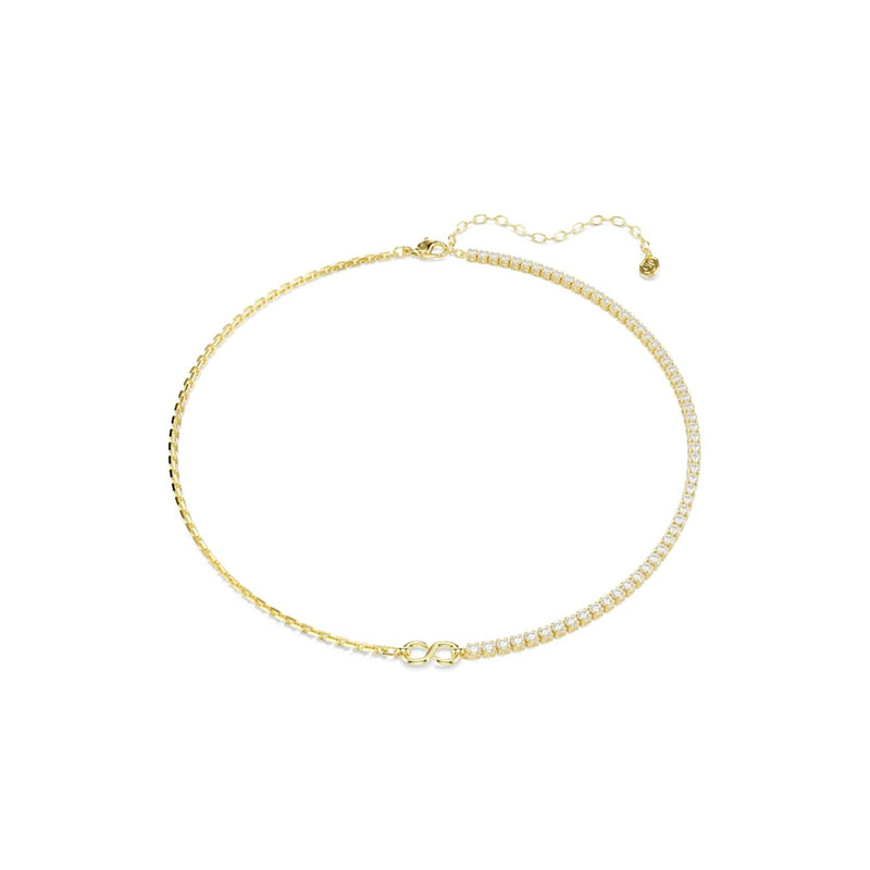 Swarovski Matrix Tennis Goudkleurige Ketting 5747717-zoom-