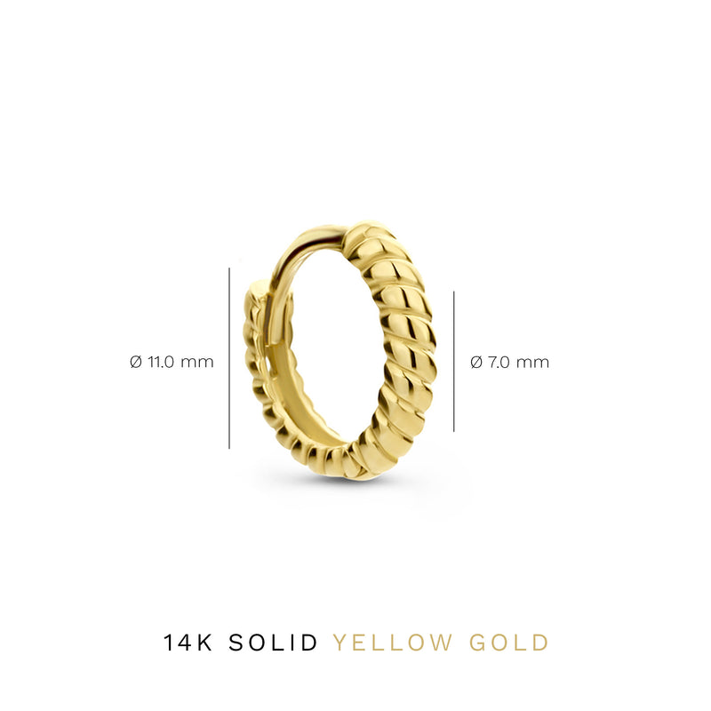 Isabel Bernard 14 Karaat Gouden Le Marais Anne-Colette Oorbellen IB360211-zoom-