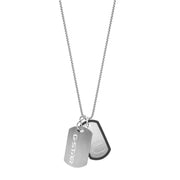 G-STAR D-Tag Zilveren Box Chain Ketting GSJ.102.01