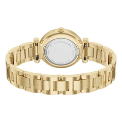 Fossil Carlie Round Gold Dial Watch ES5465