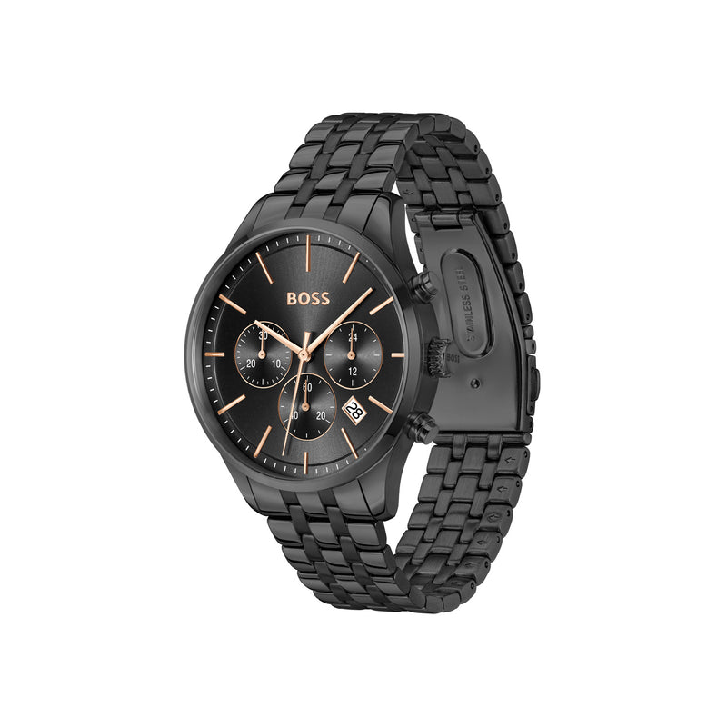 Hugo Boss AVERY Zwart Heren Horloge 2002-HB1514256-zoom-