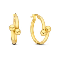 Isabel Bernard Monceau Mirell 14 Karat Gold Hoop Earrings IB360262