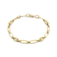 Isabel Bernard Cadeau d'Isabel 14 karat gold necklace and bracelet gift set with chains IB90181