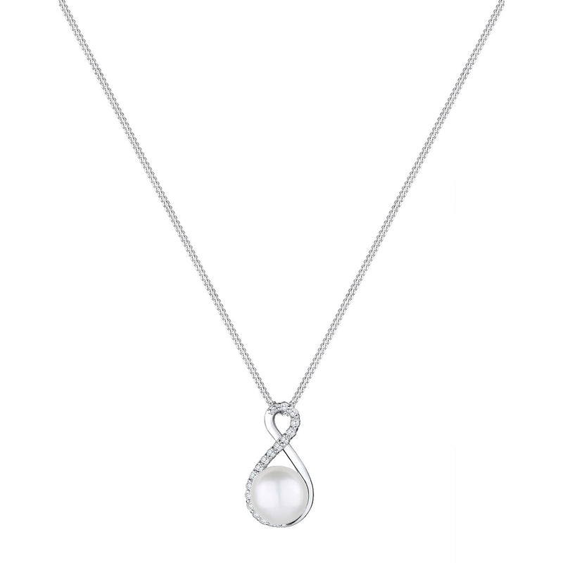 Elli 925 Sterling Silver Pearl Necklace with Pearl 2004-BF-0008001-001-zoom-
