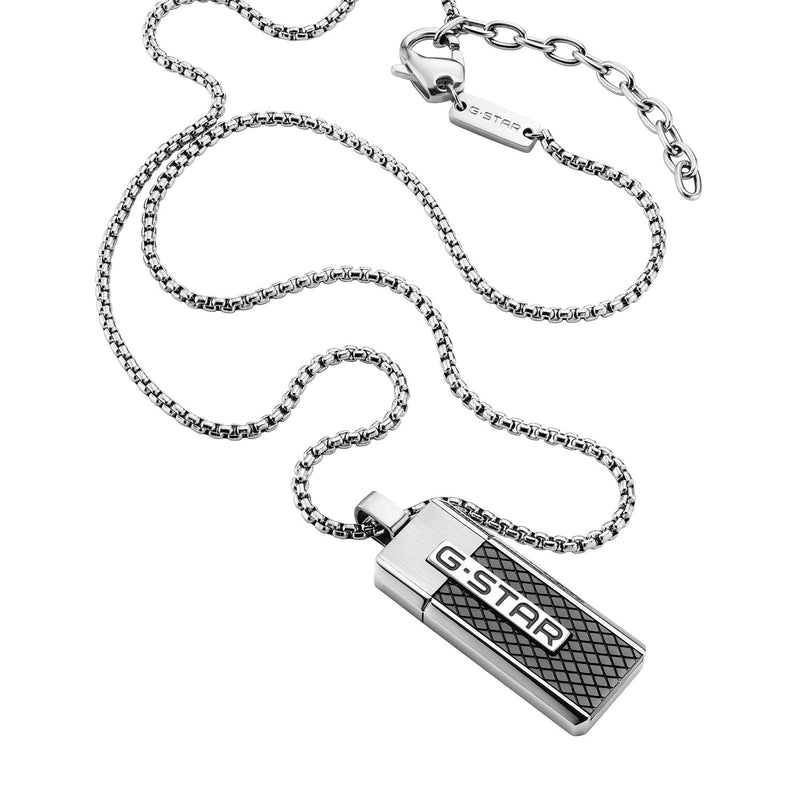 G-STAR Mtrx Zilveren Box Chain Ketting GSJ.105.01-zoom-