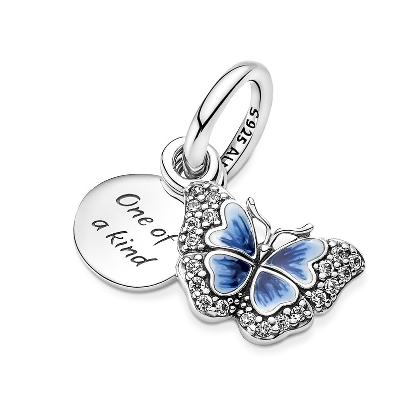 Pandora Moments 925 Sterling Silver Butterfly Dangle Charm 790757C01-zoom-