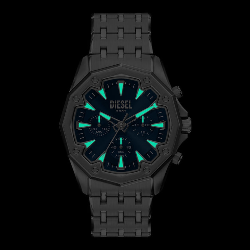 Diesel Stinger Round Blue Dial Watch DZ4706-zoom-