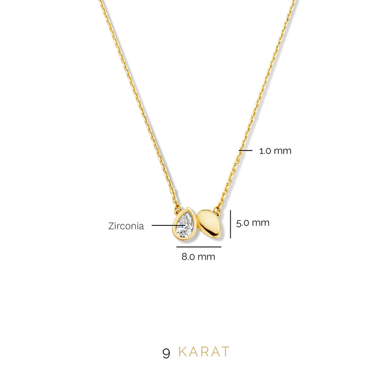 Beloro Jewels Monte Napoleone Natalia 9 karaat ketting BO340015-zoom-