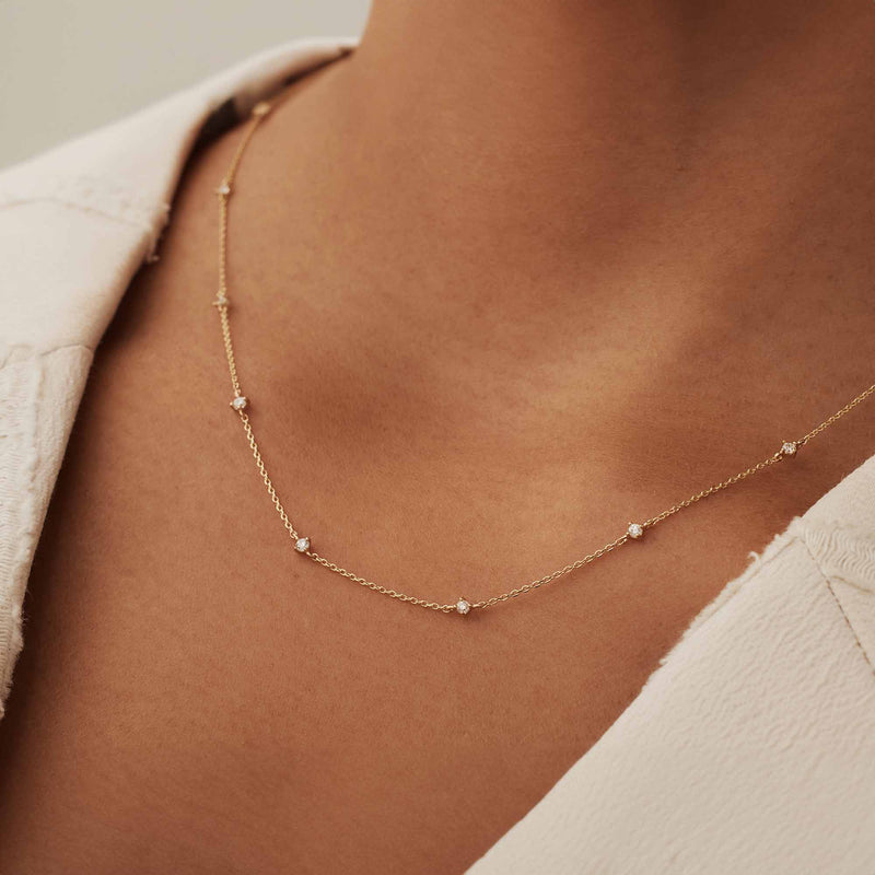 Isabel Bernard Rivoli Esmée 14 Karaat Gouden Collier IB340123-zoom-