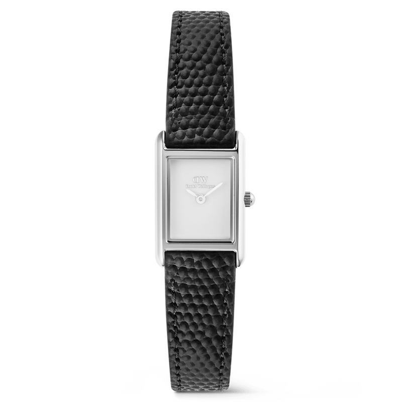 Daniel Wellington Bound Mini Black Lizard Zilverkleurig Dameshorloge DW00100901-zoom-