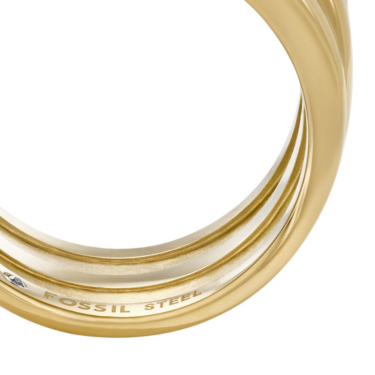 Fossil Sadie Gold Coloured Ring JF048347109