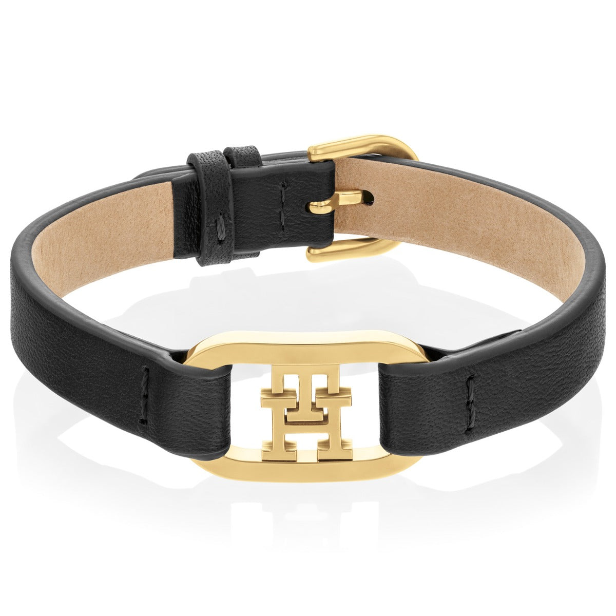 Tommy Hilfiger Jewels Black Leather Bracelet TJ2780830